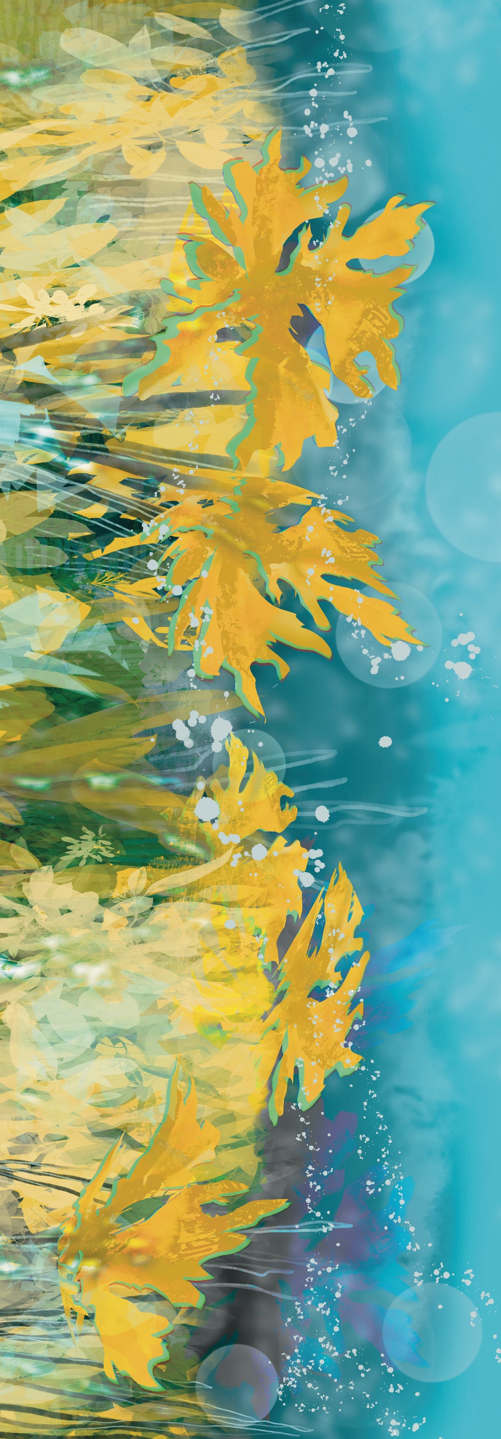 Golden Drift Across Water